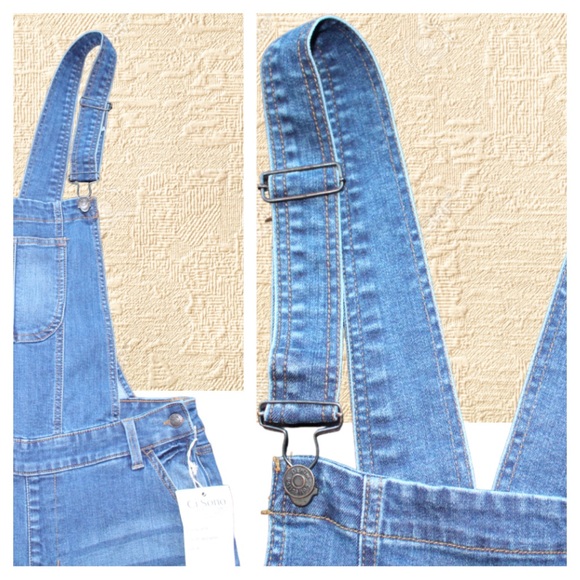 Distressed Jean Ci Sono Overalls - Picture 6 of 15